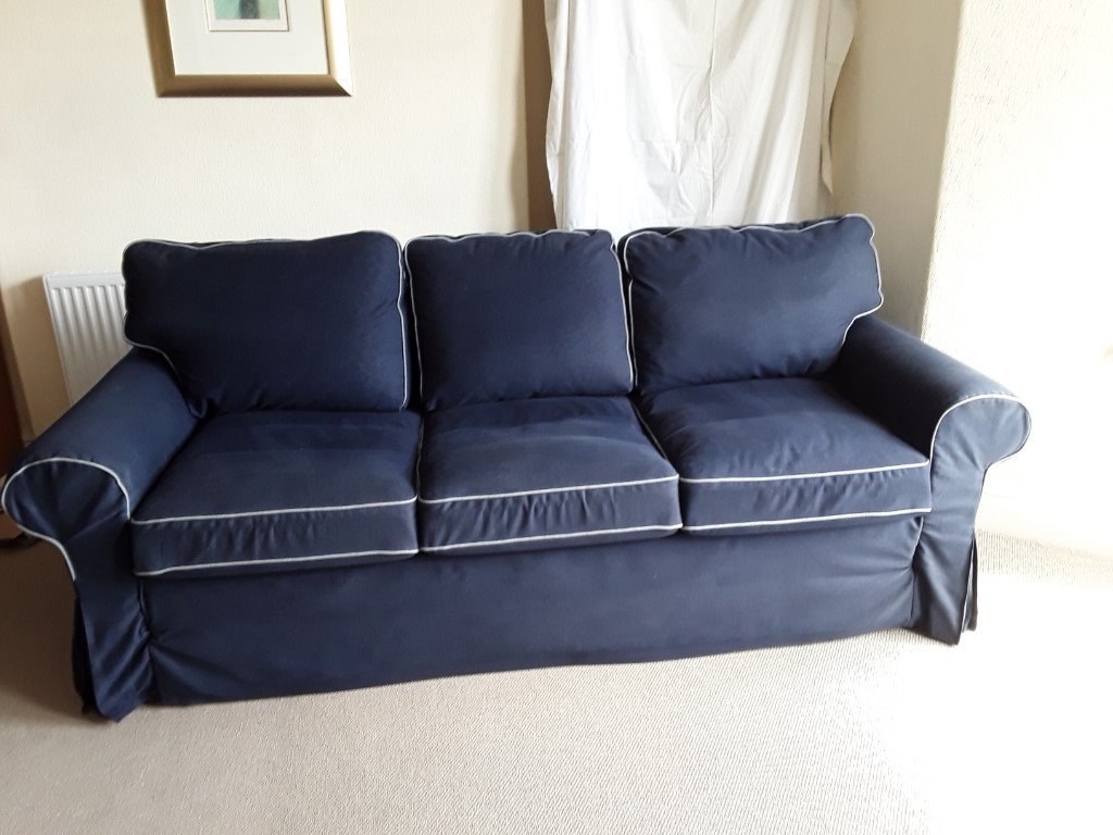 3 Seater Ikea Sofa Bed Converts To Super King Sized Bed With