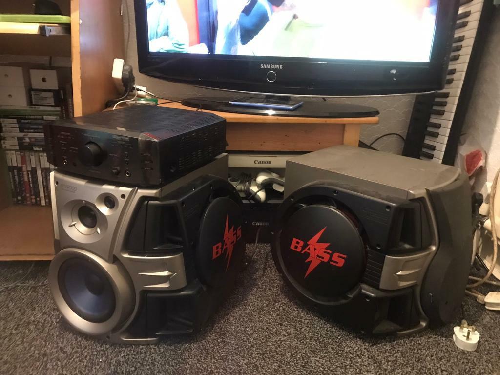 Kenwood Hifi Stereo Subwoofer Speakers, Amp Included in Erdington