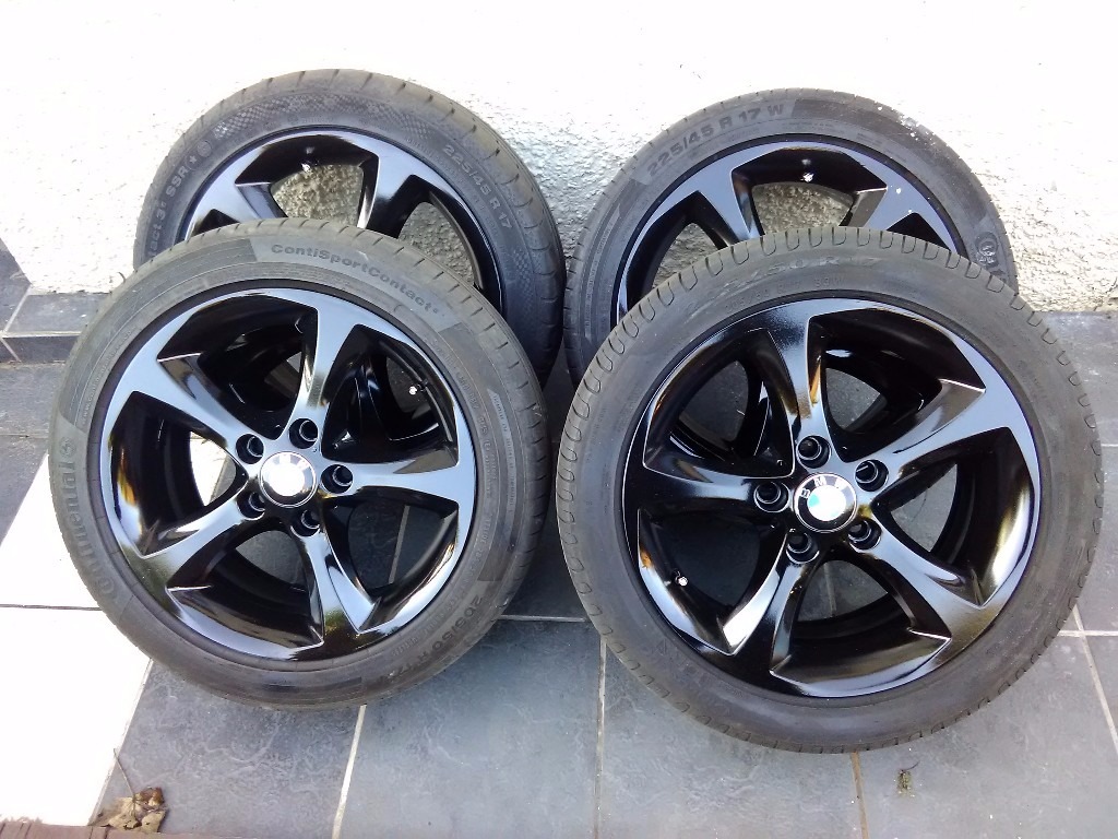 BMW 17 inch alloys alloy wheels and continental run flat ...