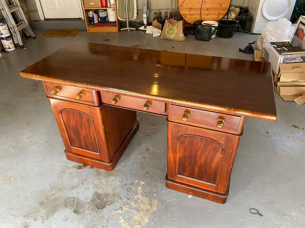 Antique mahogany executive writing desk in Durham, County Durham