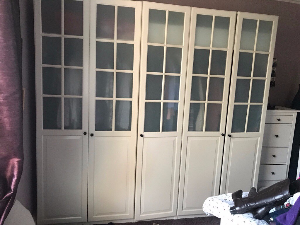 Tall Ikea Bedroom wardrobes white in Earlston, Scottish Borders