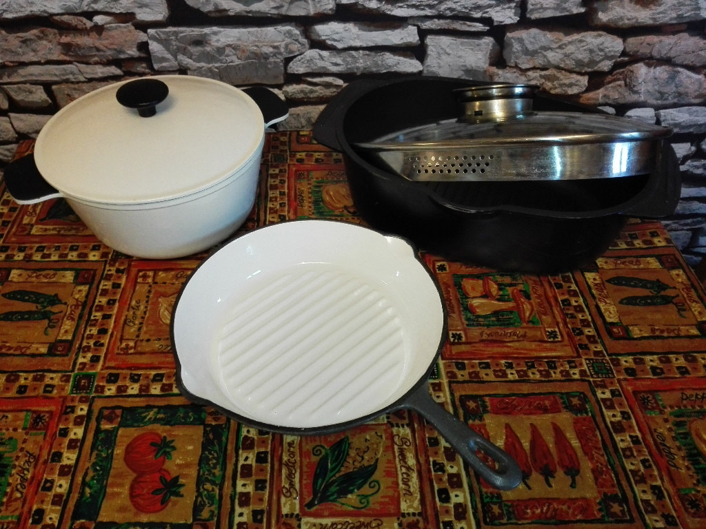 6 x Ikea pot cast iron pan roasting grill griddle casserole dish baking