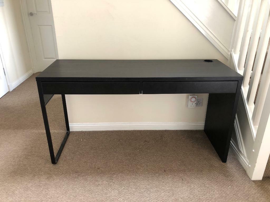 FREE IKEA black desk in Airdrie, North Lanarkshire Gumtree