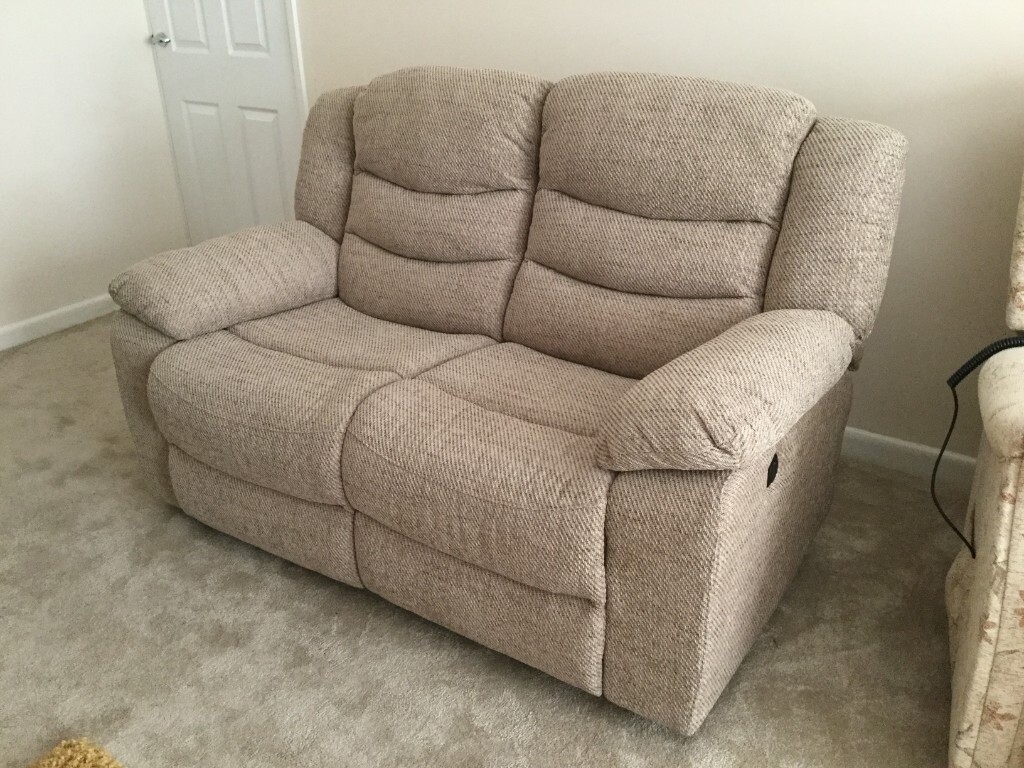 Oak Furnitureland Electric recliner 2 seater sofa in Hoghton