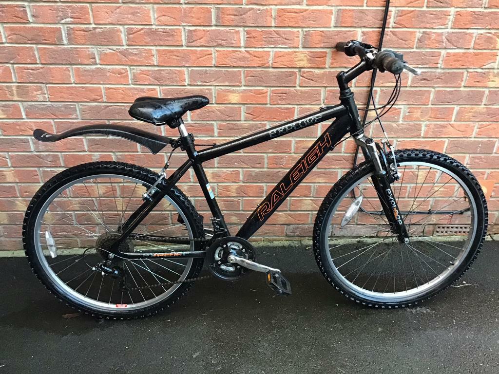 Men’s Black Raleigh Mountain Bike in Quedgeley, Gloucestershire Gumtree