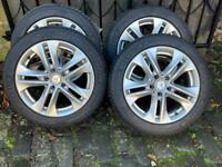 Mercedes wheels with Michelin winter/all season tyres