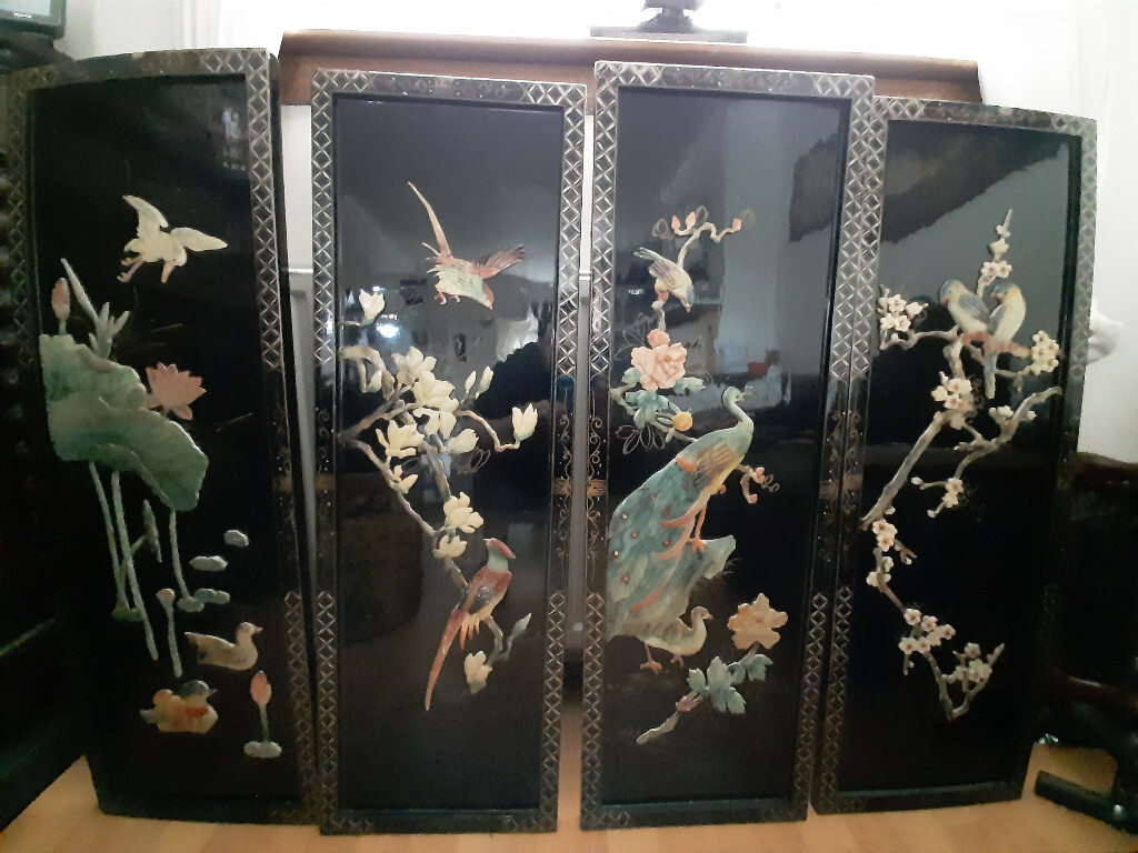 Chinese Style Wall Panels (Set of 4) in Musselburgh, East Lothian