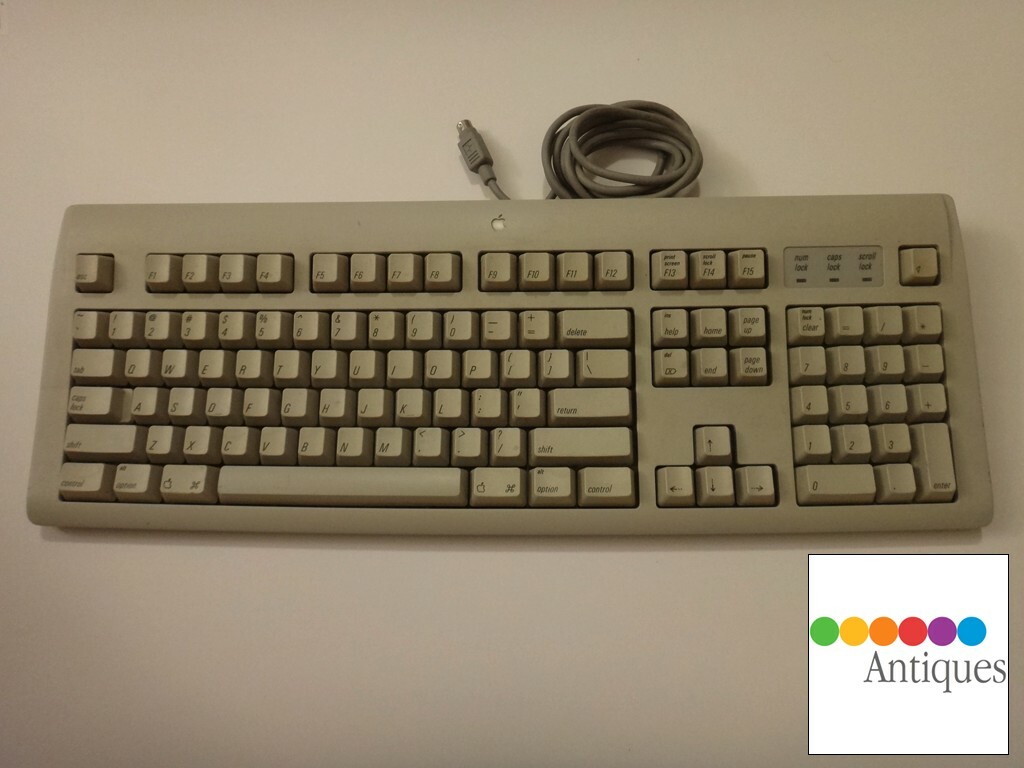 Apple Design Keyboard for Macintosh IIgs ADB Apple Desktop Bus Mac Vintage M2980