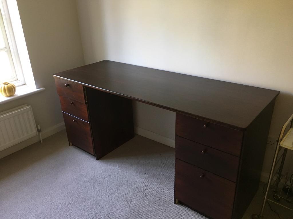 Large wooden desk with drawers in Wandsworth, London Gumtree