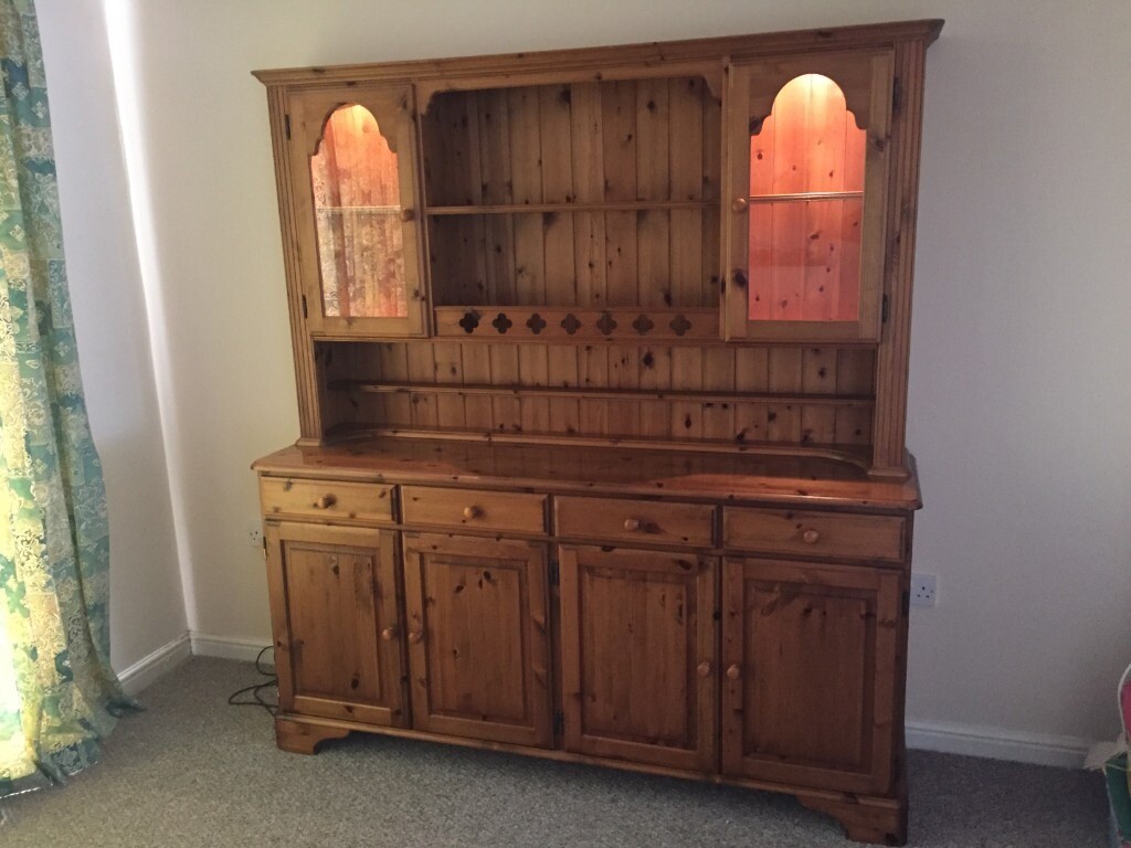 A stunning Ducal Victoria Pine Welsh Dresser is for sale due to a house