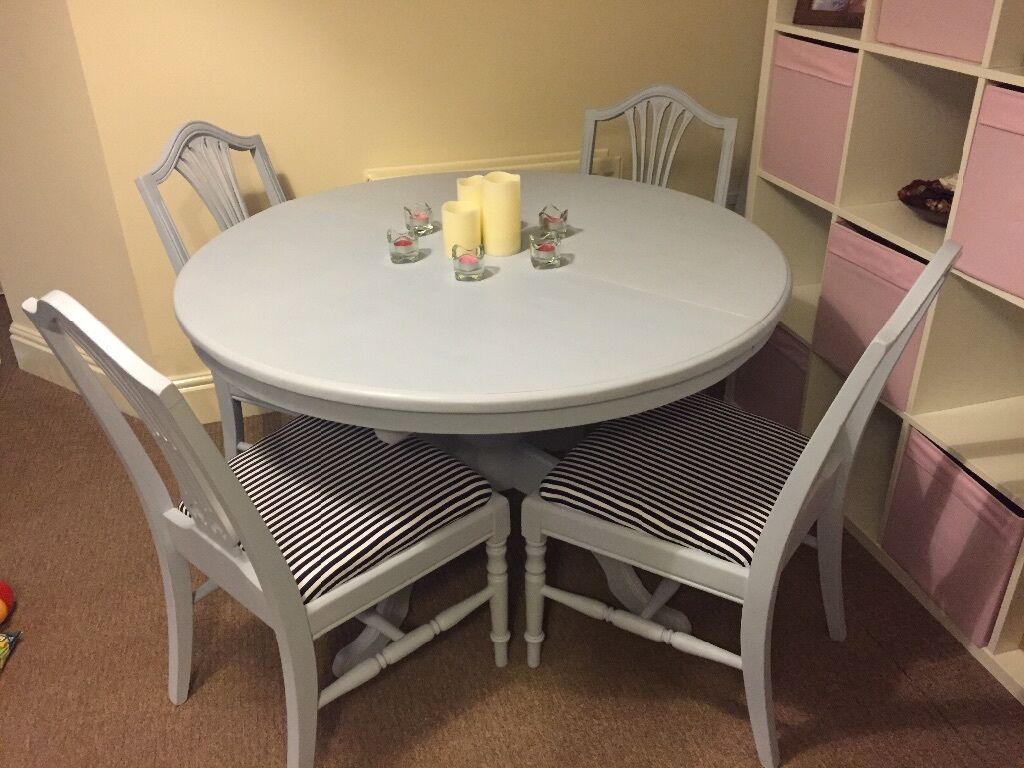 Upcycled Dining Table And Chairs In Harrogate North Yorkshire