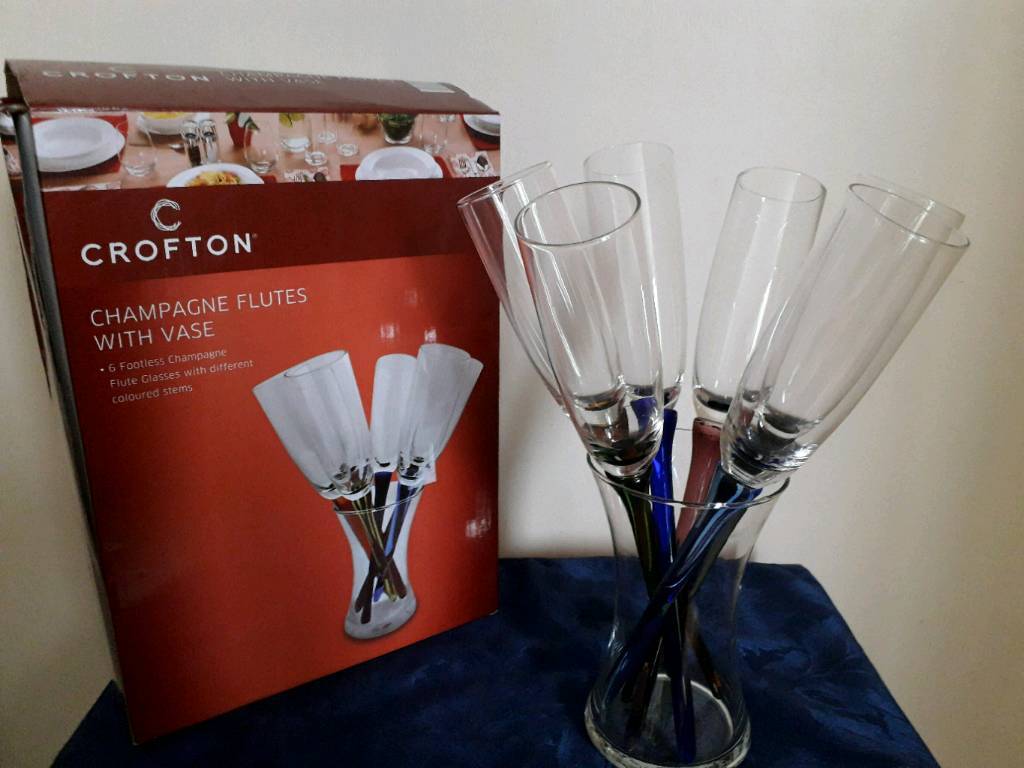 Champagne Flutes And Vase In Norwich Norfolk Gumtree