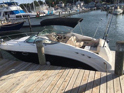 White 2007 chaparral boat