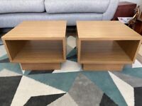 2 Cube Coffee tables, can be used as bed side tables or a lamp table in the living room