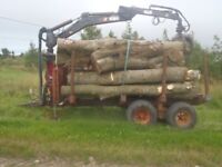 timber trailer forestry firewood