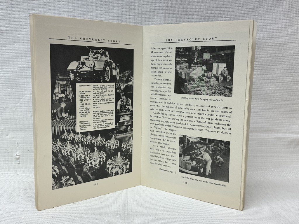 1951 "The Chevrolet Story" Original 24 Page History Booklet