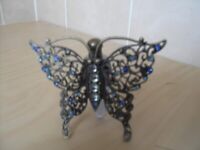 Really pretty, old, perfume bottle - butterfly shape covered in sparkles - £30