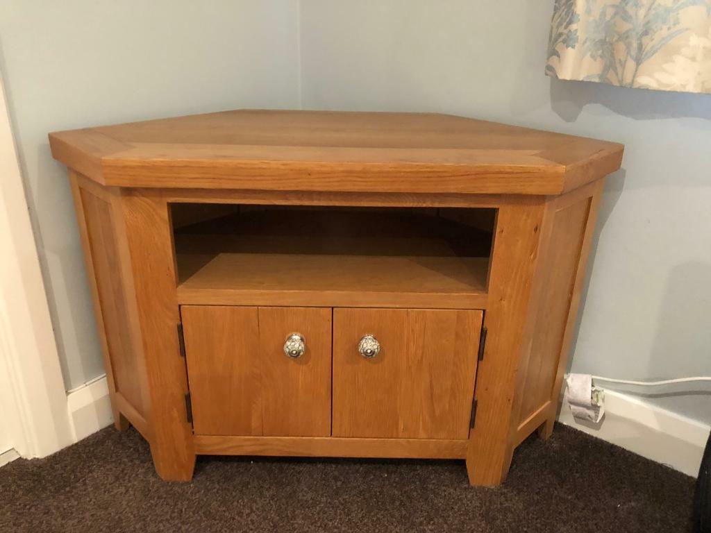 Solid wood corner TV in Bangor, County Down Gumtree