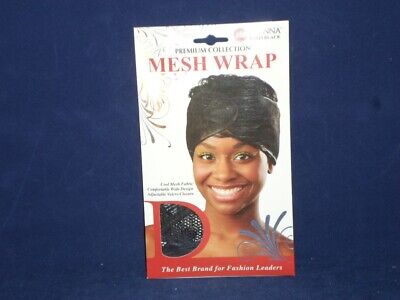 Donna Premium Collection Mesh Wrap Cap Black #11029                        A15-8