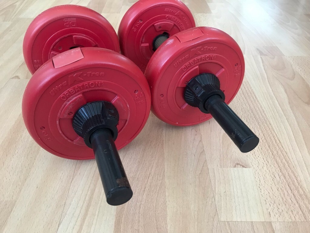 Ultra KTron Orbatron Weights Barbell Dumbbells Plates 8 X 2kg with