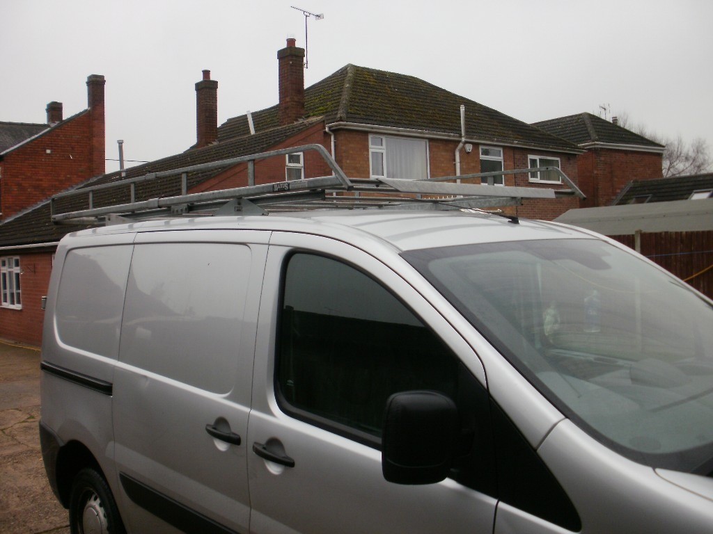 2007 ONWARDS PEUGEOT EXPERT ALLOY MAXUS ROOF RACK WITH ROLLER in