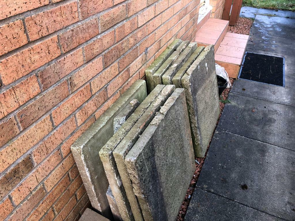 16 approximately 2ft x 2ft concrete slabs in Carluke, South