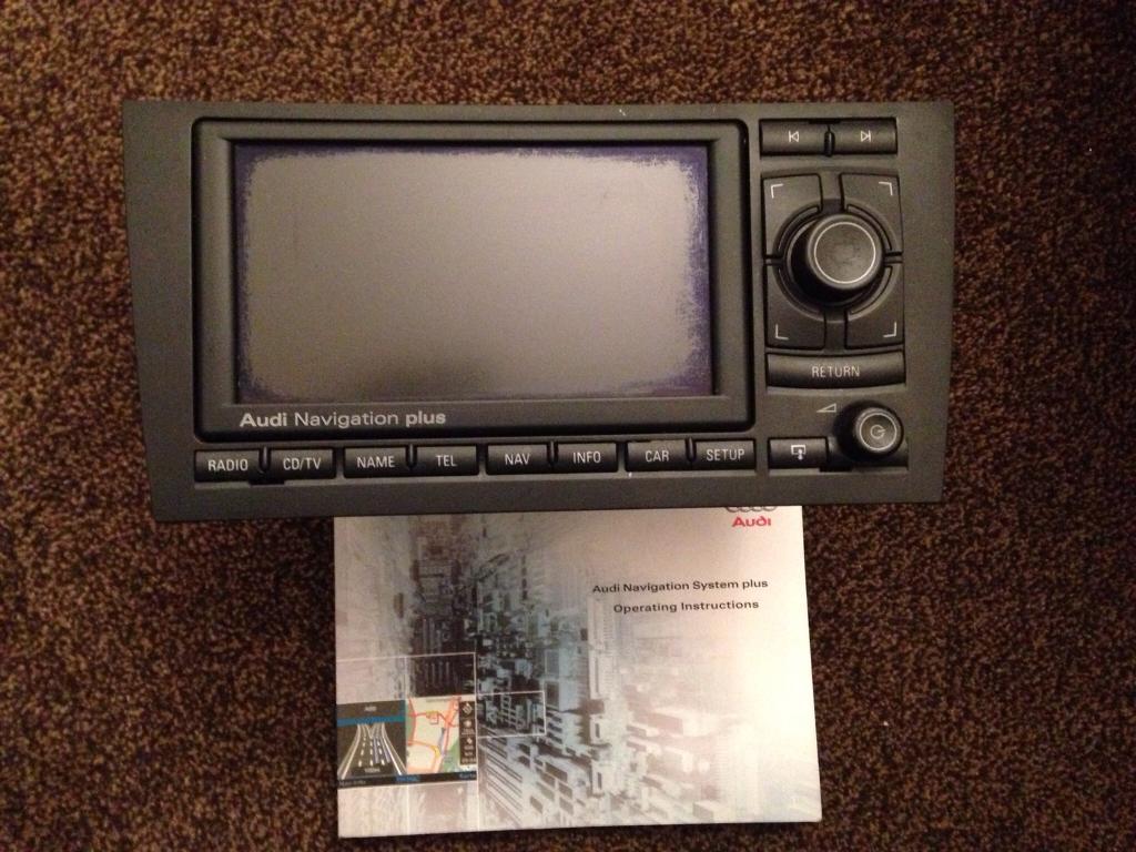 AUDI A4 B6 B7 S4 RS4 A6 S6 A3 S4 RNS-E SAT NAV SCREEN ORIGINAL AUDI  NAVIGATION