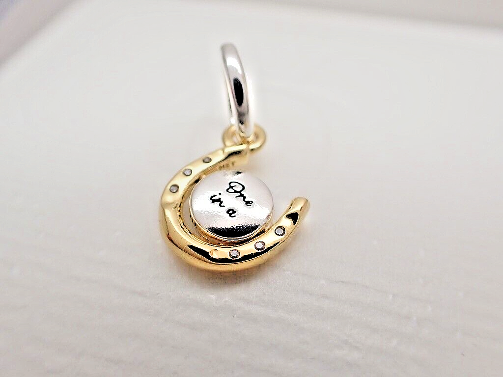 Authentic Pandora #762713C01 Two-tone Spinning Disc Authentic Pandora #762713C01 Two-tone Spinning Disc