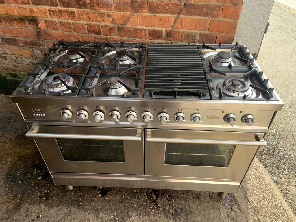 Britannia Stainless Steel Range Gas Cooker And Electric Oven 120cm