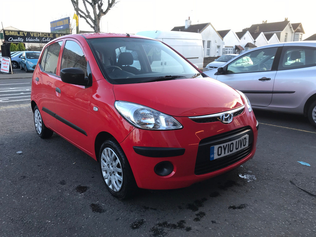 Hyundai I10 Red 1.2 Petrol Manual 5 Door Hatchback 2010 Incredible Low
