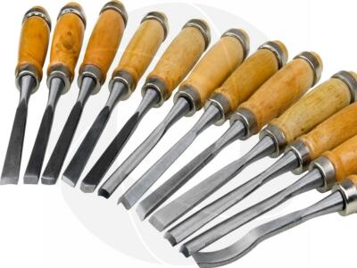12Pcs Wood Carving Chisel Tool Set Woodworking Gouges DIY Detailed Hand Tools