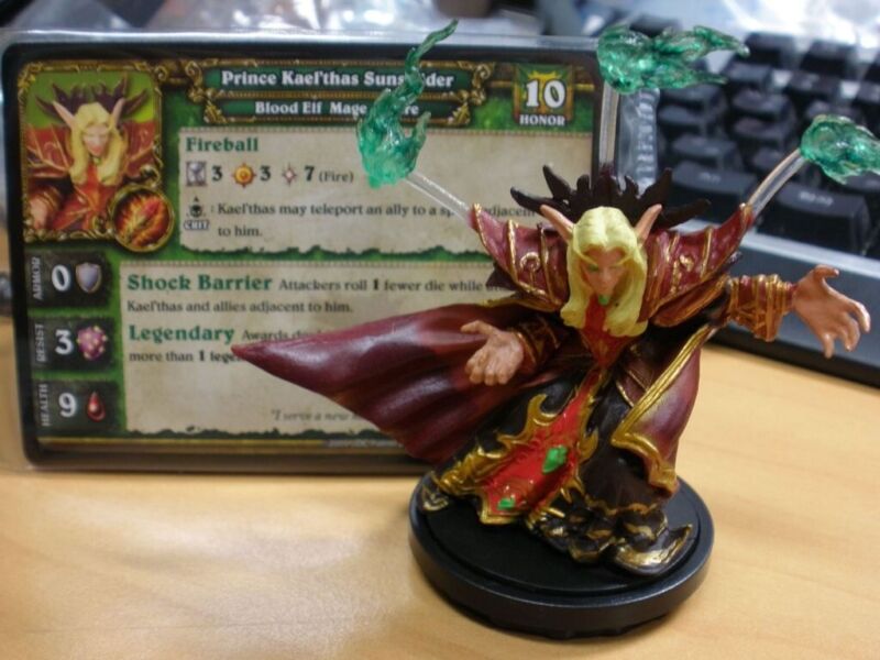 Wow Warcraft Miniatures Spoils Of War Mini : Prince Kael'Thas Sunstrider - Epic