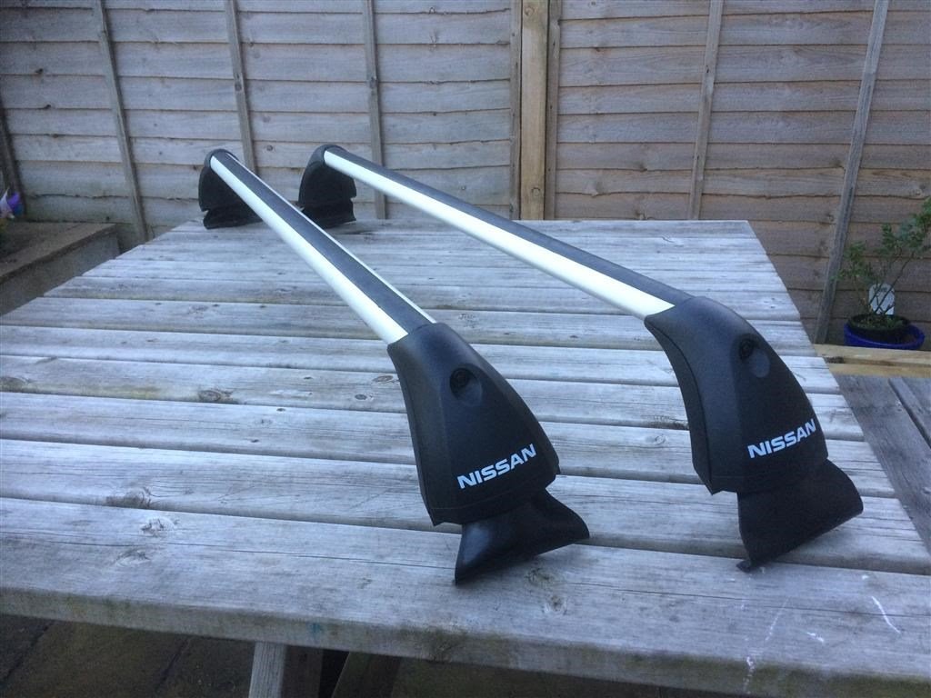 Genuine Nissan Aluminium Roof Bars for Qashqai 2014 Onwards WITHOUT