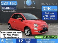 2015 Fiat 500 1.2 Lounge 2dr CONVERTIBLE PETROL Manual