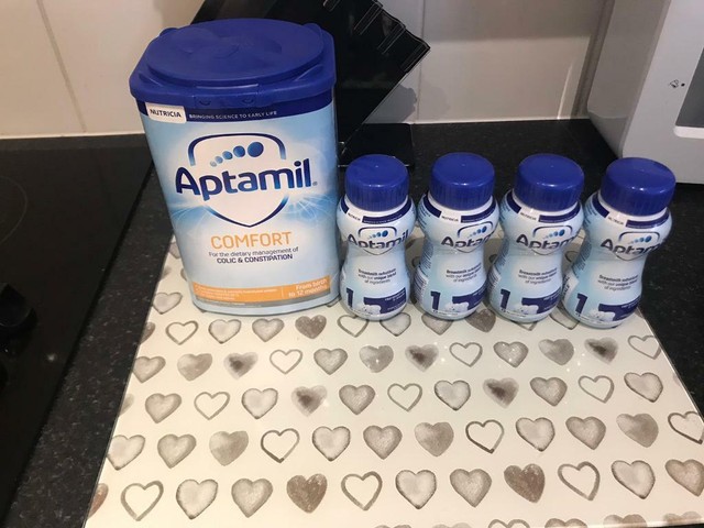 Aptamil Comfort Colic Constipation Tub Of Milk 4x 200ml