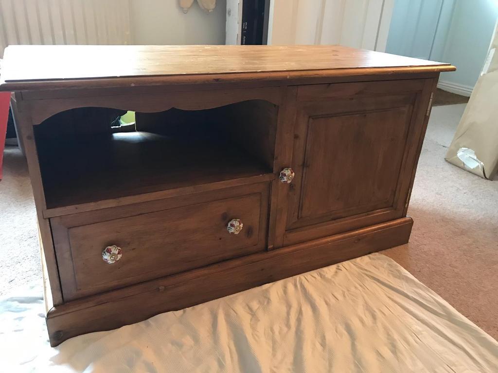 Varnished Pine TV in Poole, Dorset Gumtree