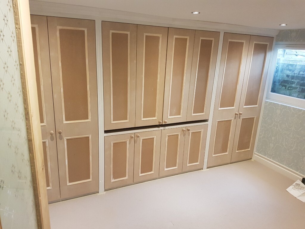 Cheap Budget Bespoke Fitted Wardrobes Alcove Bookshelves Hinged