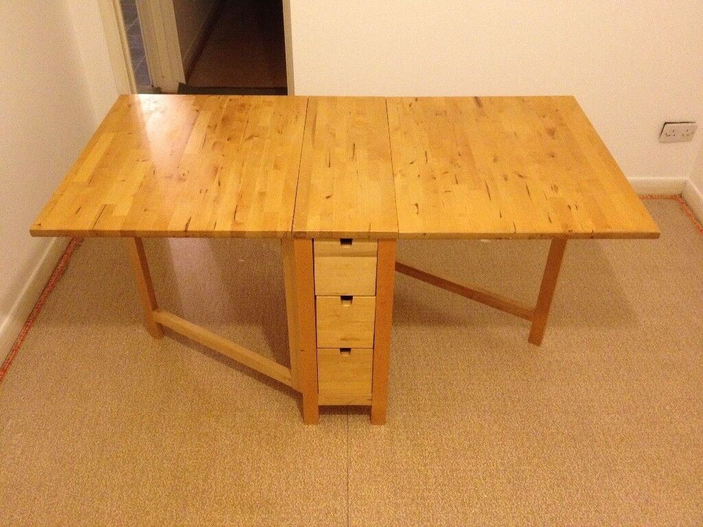 Ikea Norden Solid Birch Folding Table and Chairs in 