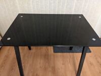 Black Glass Top Desk - £15ono
