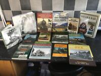 Over 30 various train books