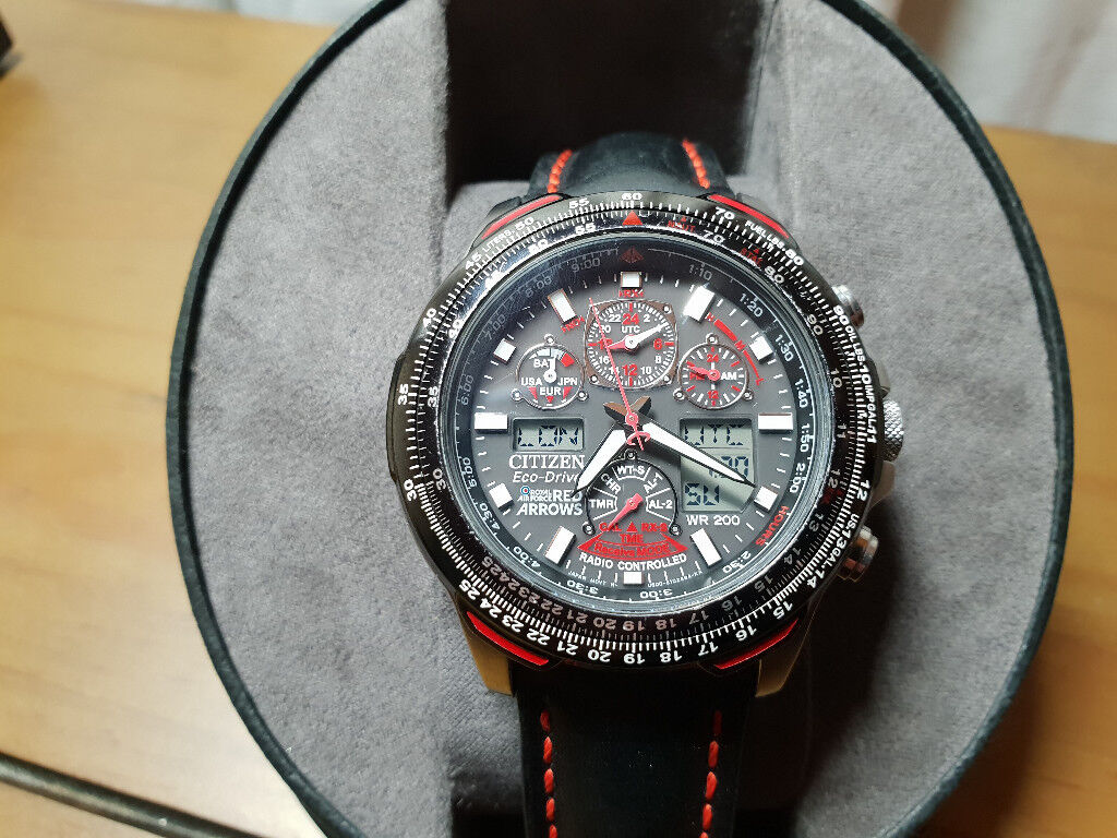 Citizen Skyhawk A-T Red Arrows Eco-Drive Alarm Chronograph Radio Controlled Watch | in Caversham
