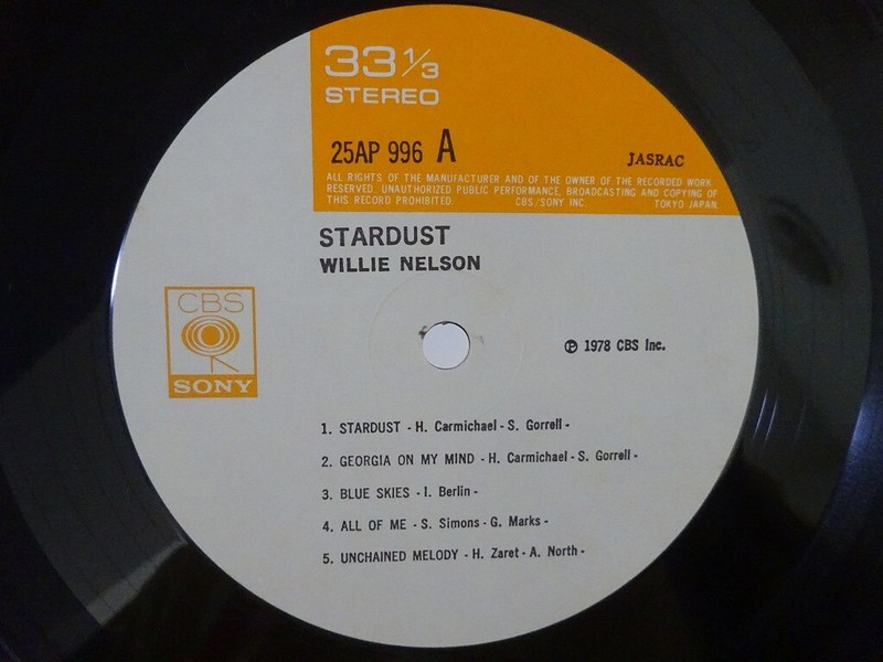 洋楽 WILLIE NELSON STARDUST 25AP 996 Willie Nelson - Stardust - Music & Performance - CD