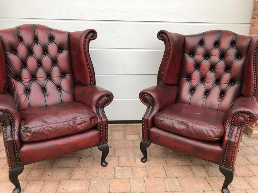 Oxblood Chesterfield Wingback Chairs in Kings Lynn, Norfolk Gumtree