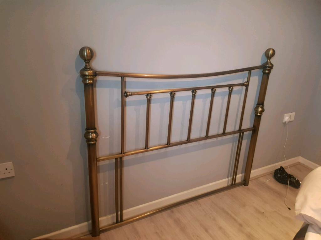 Beautiful Chunky Antique Brass Headboard in Castlereagh, Belfast
