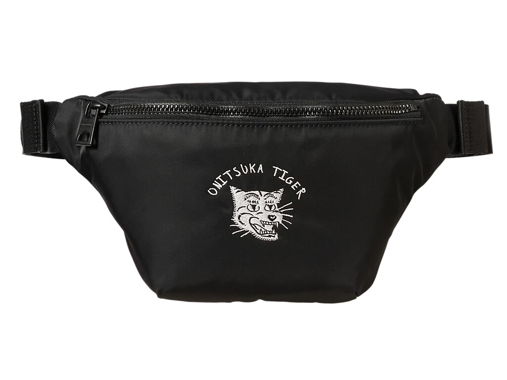 Onitsuka Tiger ボディバッグ 黒 Onitsuka Tiger WAIST POUCH BLACK Bag Unisex Men Women New