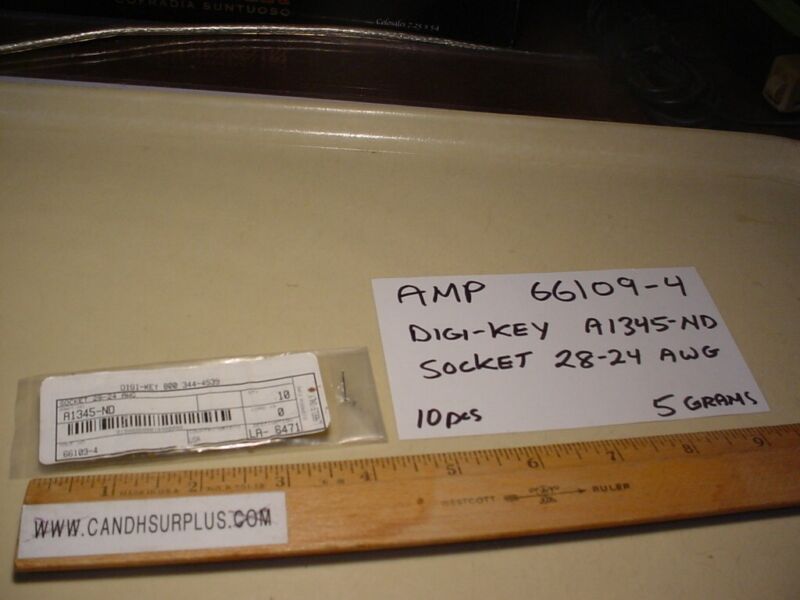Amp 66109-4 Connector Pin. 10 Pcs