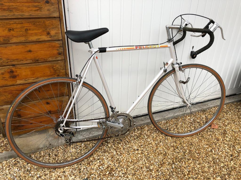 Vintage Peugeot 103 carbonlite bike in West Linton, Scottish Borders
