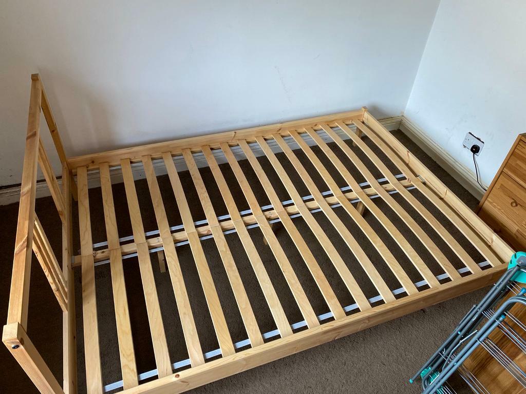 Double bed frame with slats in Little Lever, Manchester Gumtree