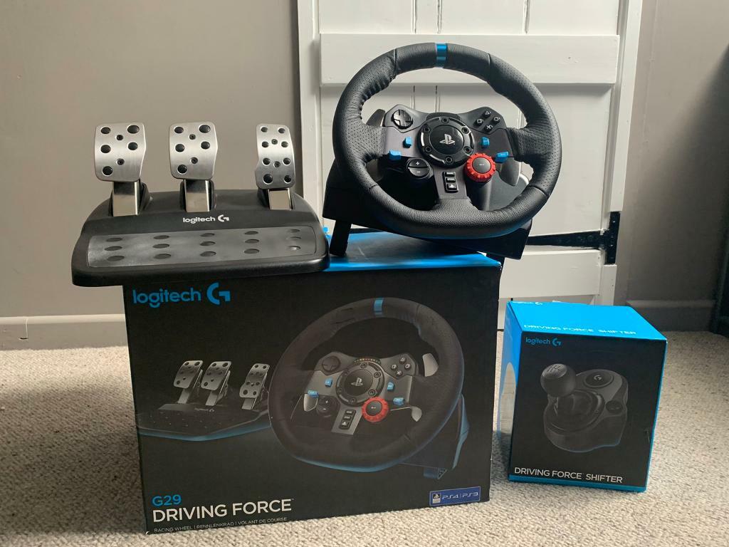 Logitech G29 Steering Wheel & Pedals + Shifter in Maidstone, Kent
