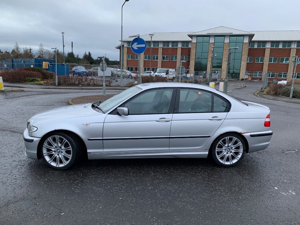 2002 Bmw E46 330i M Sport Saloon Silver Rare Smg Gearbox Model In